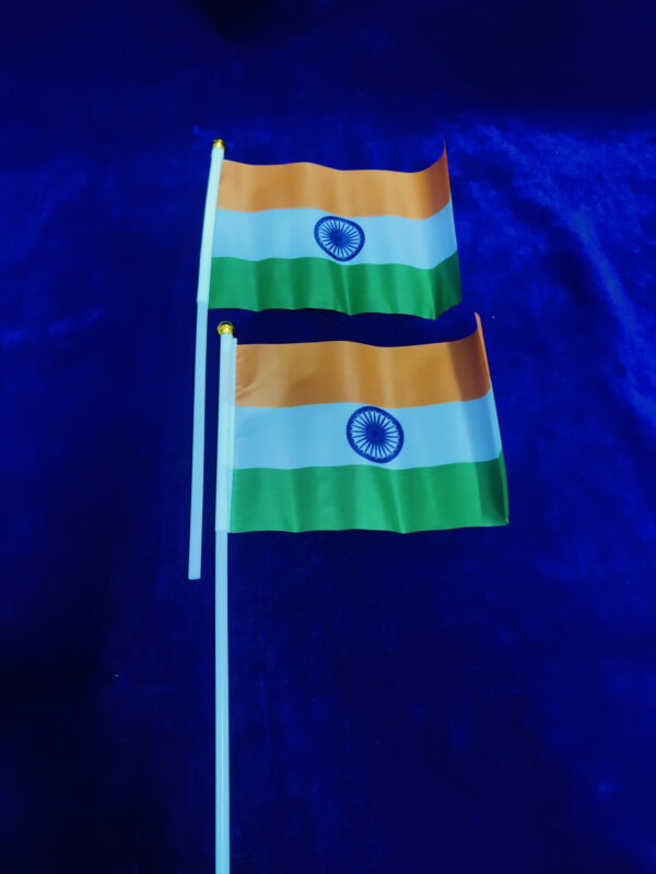 National Cloth Flag Comes with Strong Stick and Golden Cap- 10 Pices of Flags for National Day Size : 4"X6", 6"X9", 8"X12", 12"X18", 20"X30"