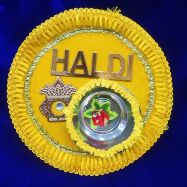 Haldi Thali Set For Wedding Party Decoration