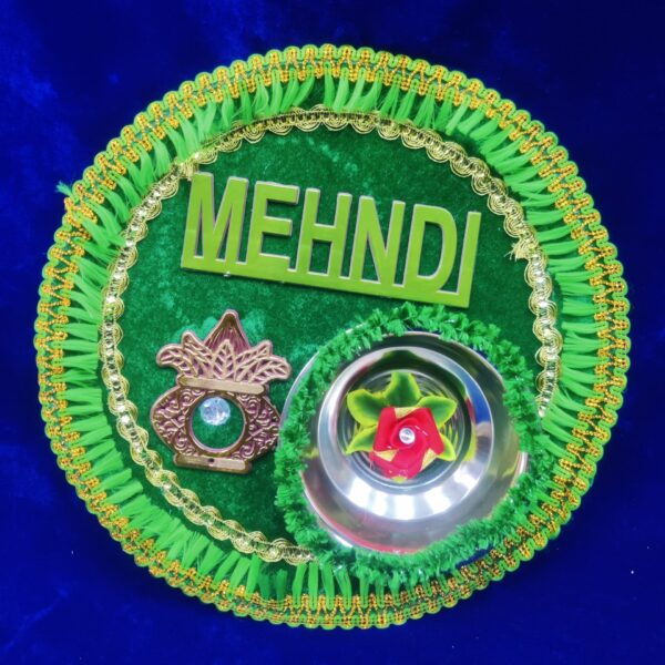 Mehndi Thali Set For Wedding Party Decoration