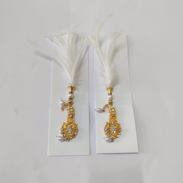 Indian Wedding / Sadi Kalangi | Feather Kalgi For Groom's Pagdi | Wedding Kalangi/Brooch For Dulha Pagdi/Turban