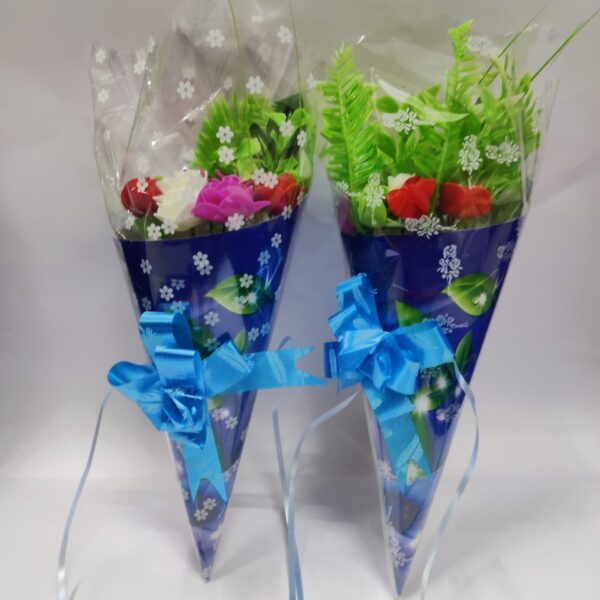 Flower Bouquet Multicolour Elegant Flower Bouquet Apply to Wedding, Home Decoration, Mother's Day, Birthday, Handmade Flower Arrangement for Her