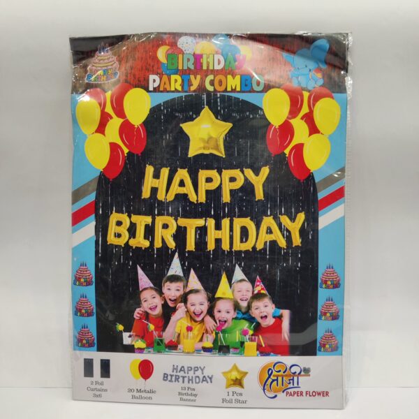 Happy Birthday Foil Balloon Set Foil Decoration Kit