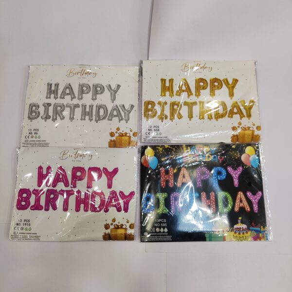 Happy Birthday Foil Balloon Single & Multicolour