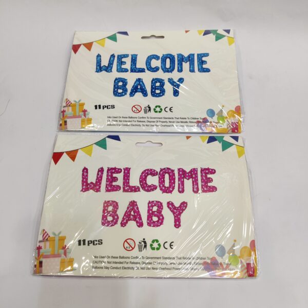 Welcome Baby Foil Balloon Single colour Party Special