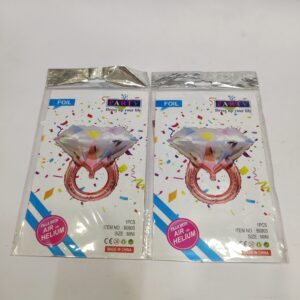 Ring Shape Foil Balloon for for Anniversary, Engagement, Wedding, Valentine and Many More Special Occasions Balloon