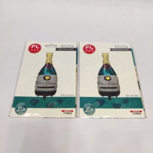 Printed Foil Balloon Champagne Wine Bottle shape for party decoration