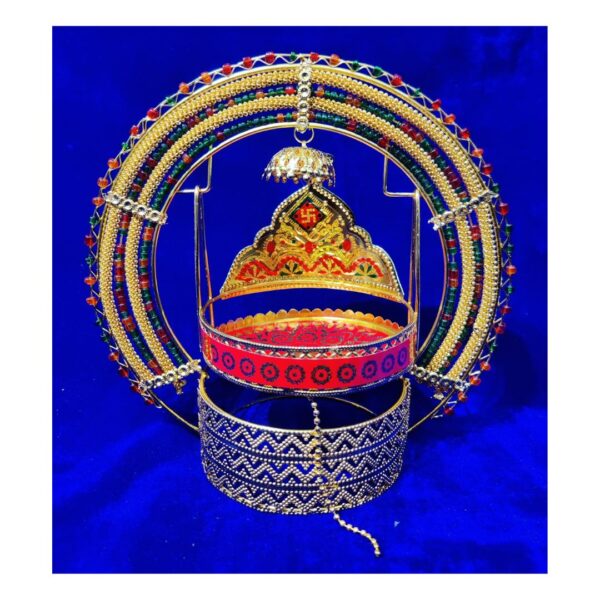 Metal Round Moti Jhula for Pooja, Home Decor & Gift